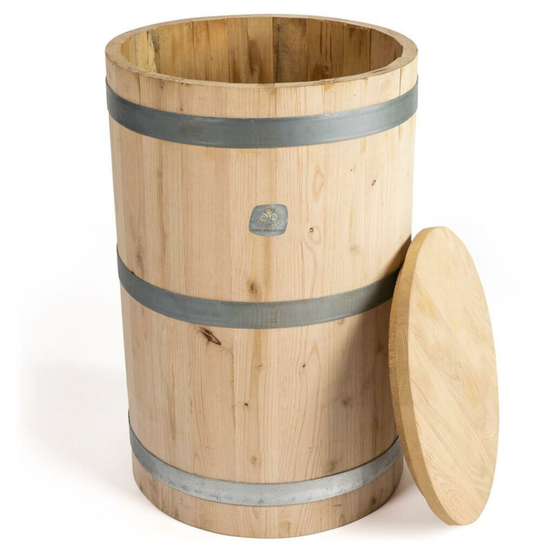 Tonel De Madera Para La Dinamización Manual De 300 Litros