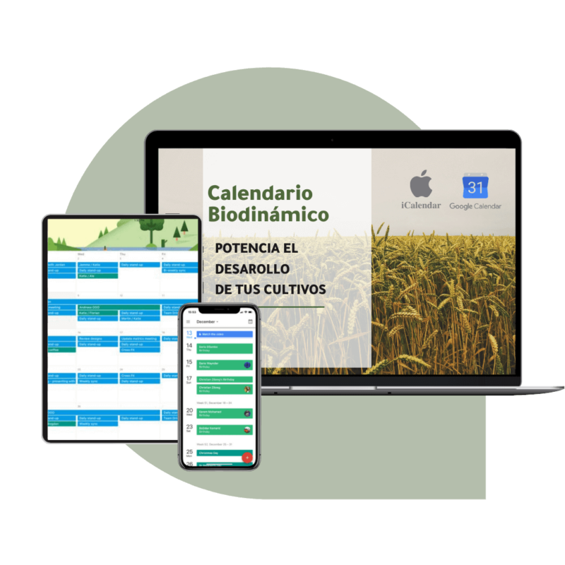 Dreiskel Biodinámica - Calendario Biodinámico Autoactualizable - Dreiskel Mockup Icalendar