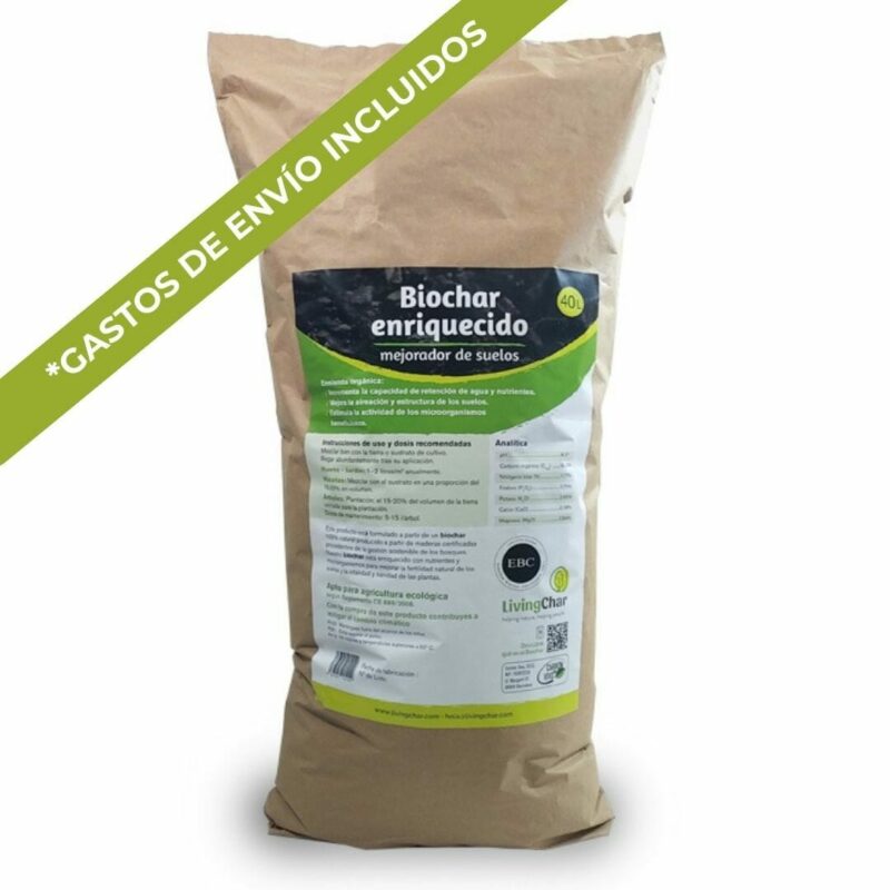 Biochar Enriquecido 40 Litros - Dreiskel