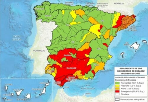 Mapa Sequía En España 2024